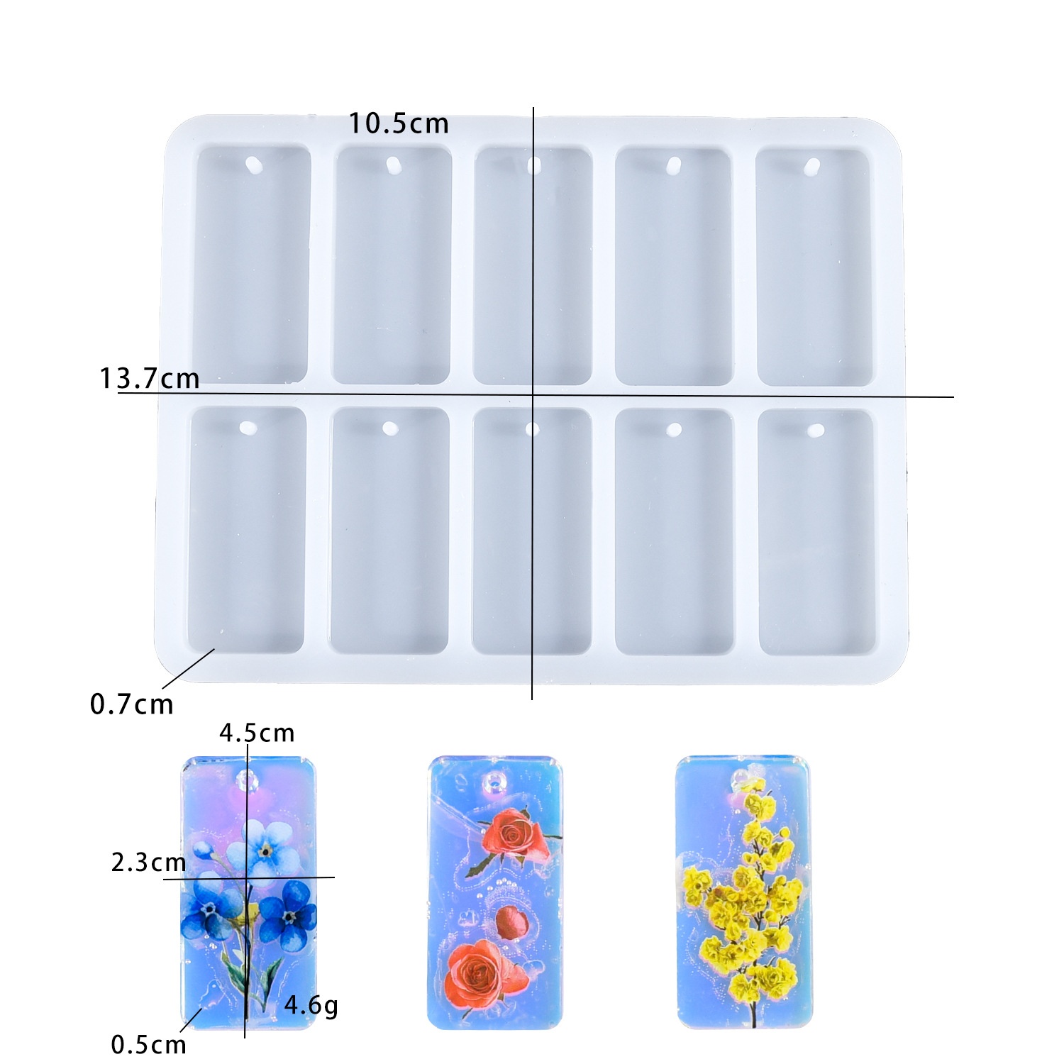 Silicone Mold Tray - Forma silikonowa do żywicy epoksydowej DIY,